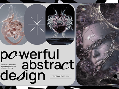abstract web design ai design neural networks site ui ux web website