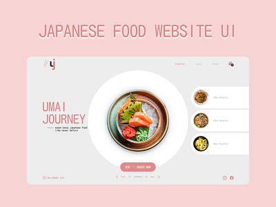 Food Website UI - Hero Section animation branding design figma food hero section hover logo prototype typography ui ux website