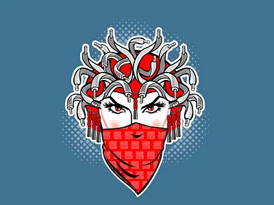 Medussa branding graphic design logo