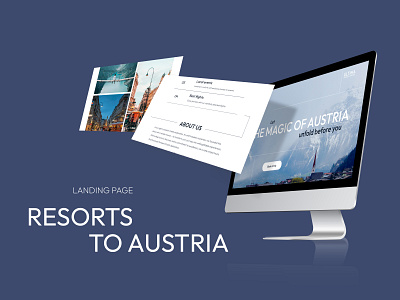 Landing Page | Tours to Austria landing page travel ui web design