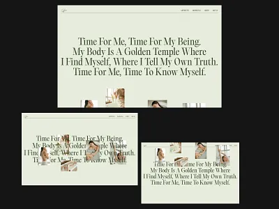 Bath Rituals - Web Concept art direction branding design editorial design graphic design landing landing page layout layout design minimalistic ui ui design uxui web web design website