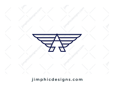 Letter A Wings Logo branding design graphic design letter letter logo letterlogo logo vector wings