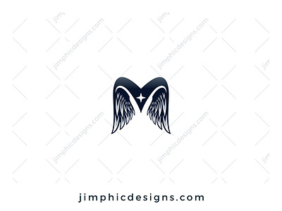 M Wings Logo branding design graphic design letter letter logo letterlogo logo vector wings
