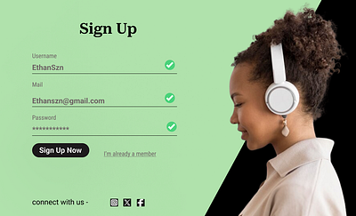 Login Page for Music App branding design desktop login page ui