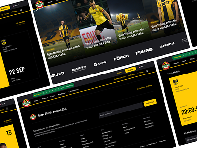 Botev Plovdiv Website Redesign bitcoin football product design ui ux website