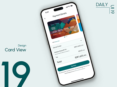 Day 19: Card View carousel design daily ui challenge e commerce design financial design ui design user experience user interface