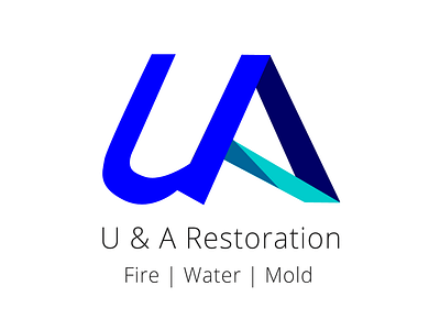 U & A Restoration branding logo