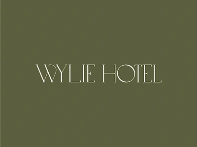 Wylie Hotel branding design graphic design historic hotel identity logo typography