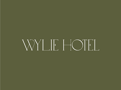 Wylie Hotel branding design graphic design historic hotel identity logo typography