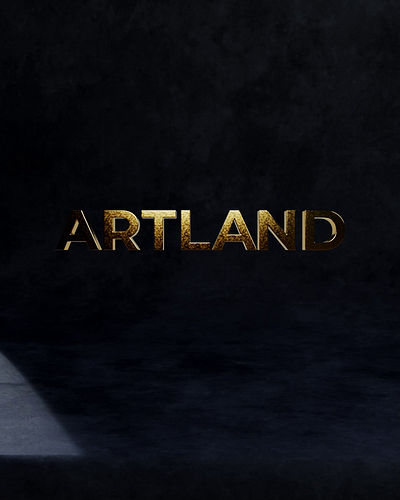 ARTLAND 3d animation art artland branding inflate logo motion graphics