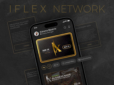 IFlex App Ui Design follow influencers restaurant top trending uiux user experince user interface