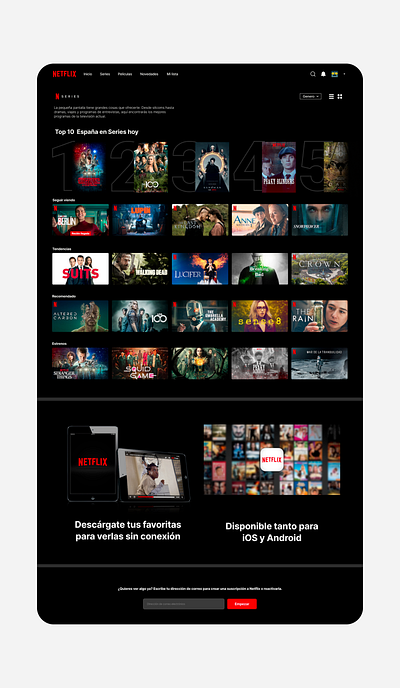 netflix page replic figma graphic design netflix ui ux web web design