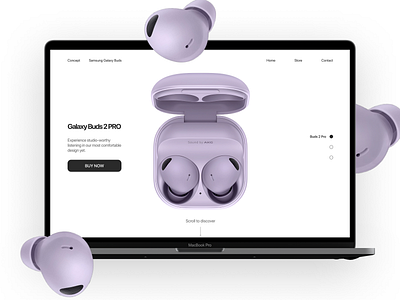 Galaxy Buds 2 Pro | Concept concept design graphic design ui ux website