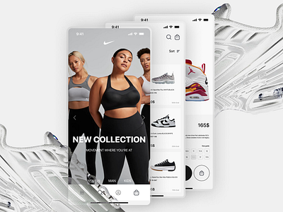 Nike App | Concept concept design graphic design ui ux website