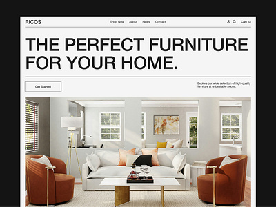 Furniture Website ecommerce furniture web design ui ux web design
