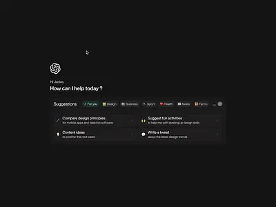 AI Thinking... ai ai chat animation chatbot chatgpt concept openai ui ui design uiux uiux design ux