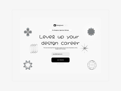 Designwiz🪄 - Website Concept app community design illustration minimal ui ui design ux ux design web design website design