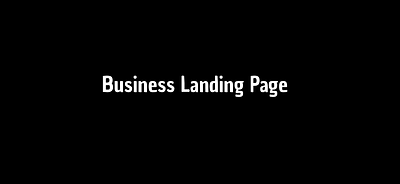 Business Landing Page branding graphic design logo ui