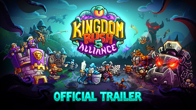 Kingdom Rush 5: Alliance trailer! Motion design work animation branding campaign design games gaming graphic design illustration motion graphics social media tower defense