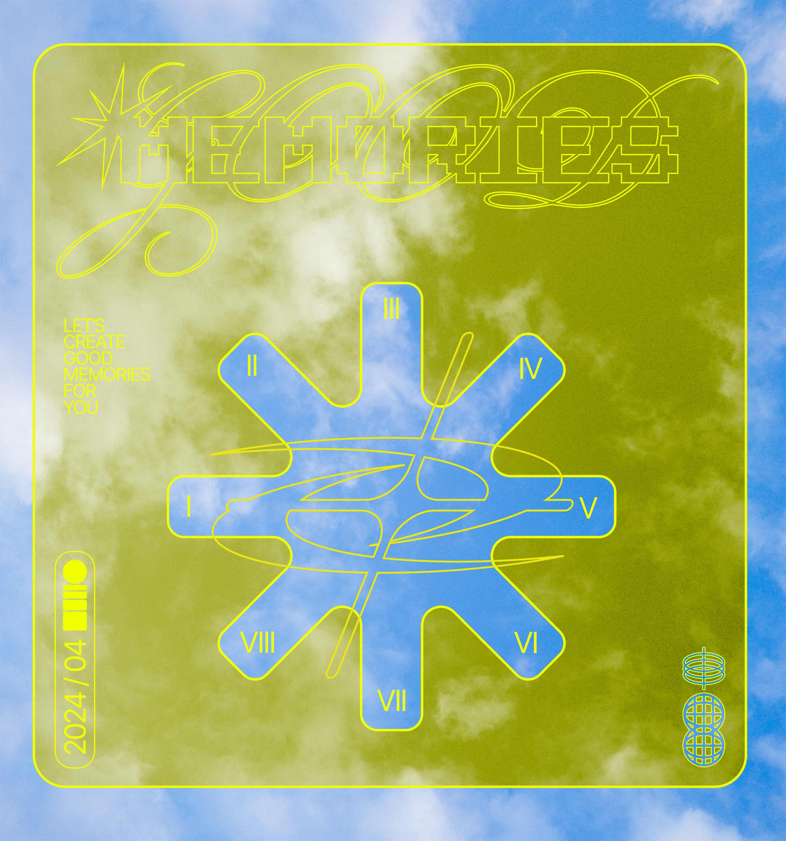 Y2K Poster by Nazarii Studio adobe photoshop graphic design illustration logo poster design typography y2k y2k design