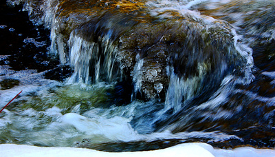 Water Fall cascade closeup motion blur nature outdoors scenic stream