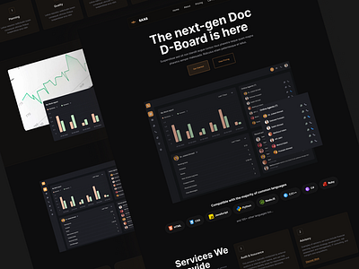 SAAS Design for UI Board dashboard website online services saas ui design saas website ui board ux design web app