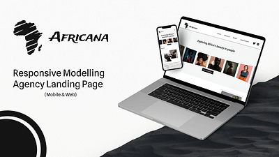 Modelling agency landing page branding design fashion landing page mobile view modelling ui ux website