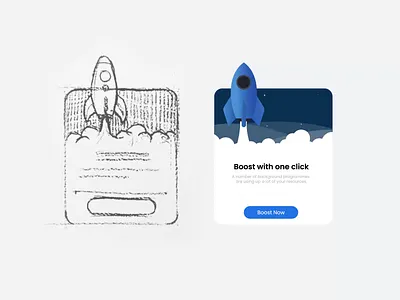 Rocket Ui Animation adobe aftereffects animation branding design flat graphic design icon illustration logo minimal motion graphics product design rocket ui uiuxdesign