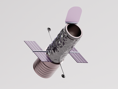 HUBBLE SPACE TELESCOPE 3d blender graphic design hubble illustration render space stars telescope