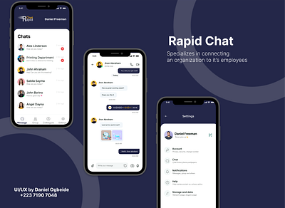 Chat Application UI/UX Design chat chatapp ui uiux