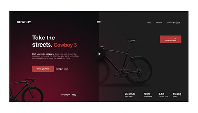 e-bike landing page