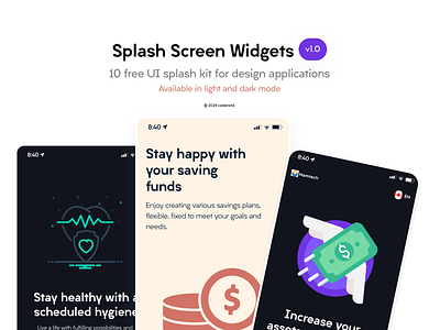 Splash Screen Widget app branding design graphic design illustration logo typography ui ux vector