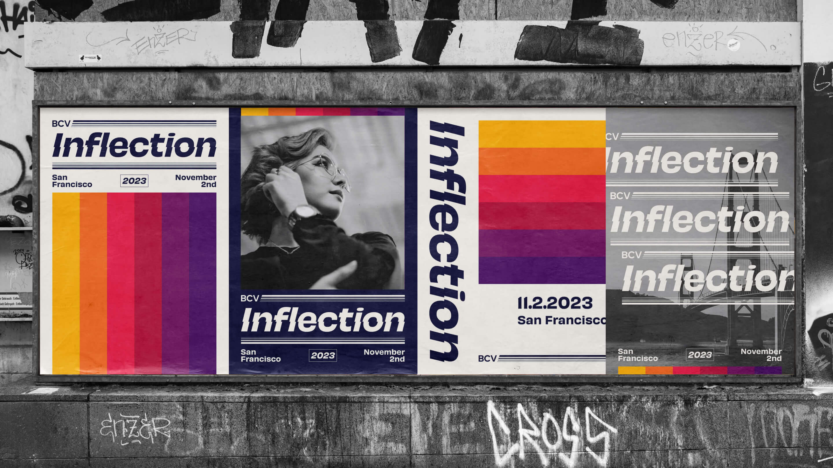 BCV Inflection Event ai branding event founders fund leaders logo marketing venture capital visual identity