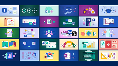 Insights Blog Illustrations blog blog graphics custom illustration icons marketing system template
