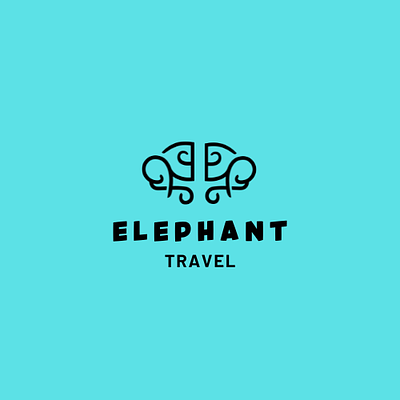 Elephant branding graphic design logo