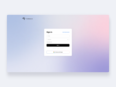 Sign in page (AI assistant for data scientists) app components design sign in ui ux webapp webdesign