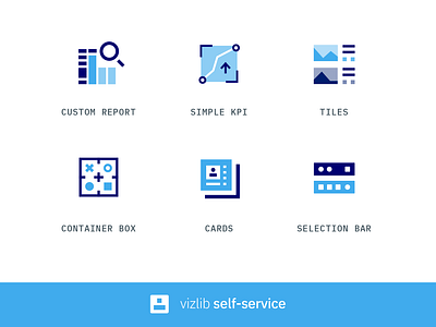 ICONS - Vizlib Self Service dataviz software icon vizlib self service
