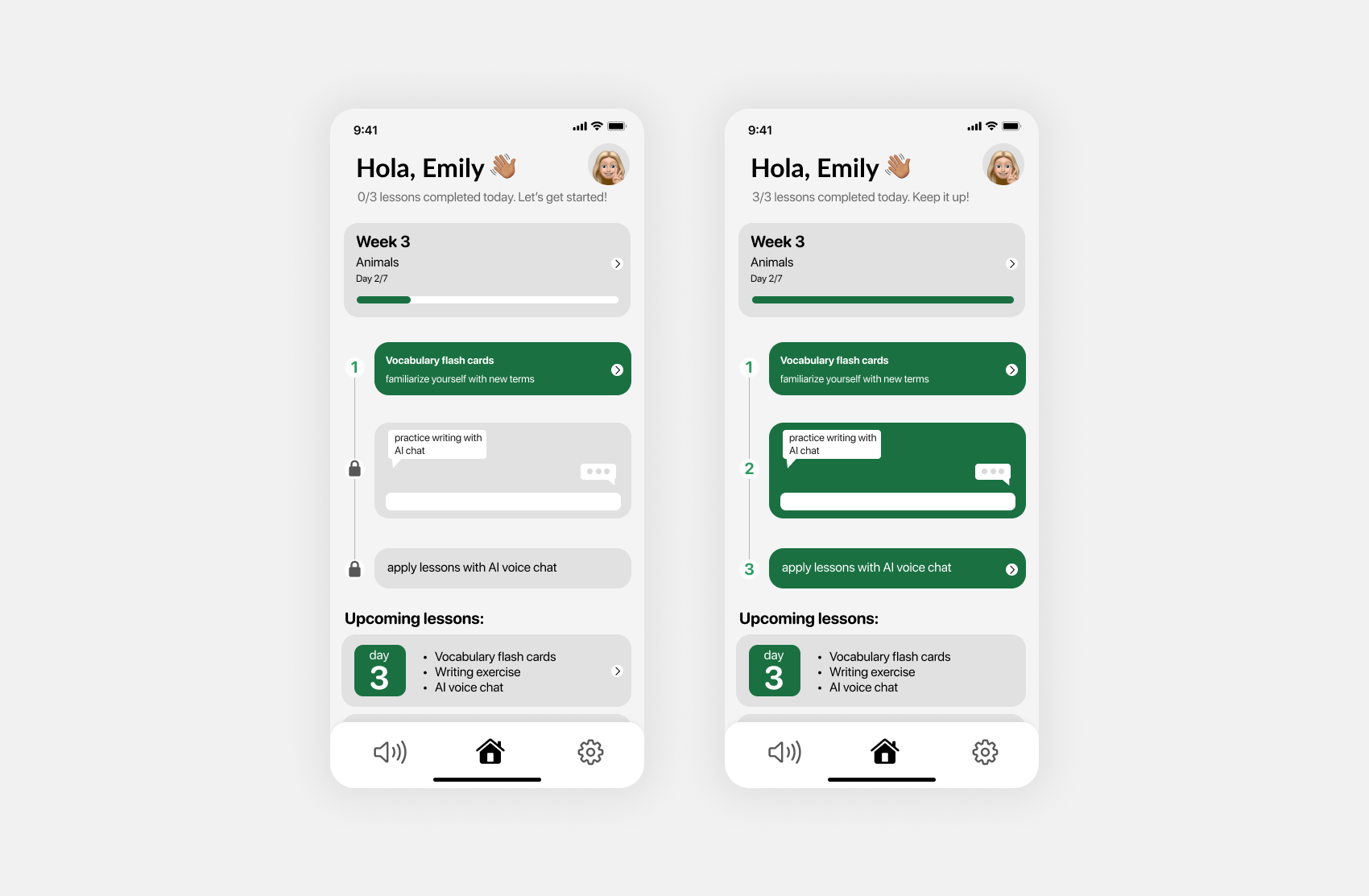 Language learning mobile app language learning mobile ui