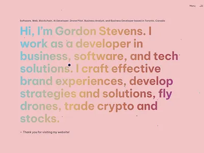 gordonstevens.ca circa 2024 branding graphic design logo