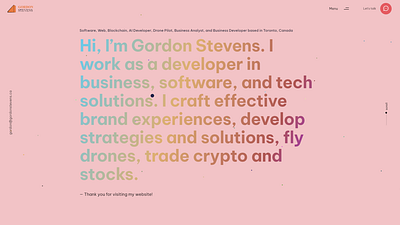 gordonstevens.ca circa 2024 branding graphic design logo