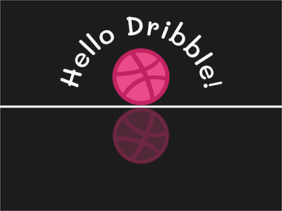 Hello, Dribble! dribbble graphic design hello logo