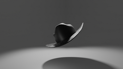 3D modeling of cowboy hat. 3d 3d modeling blender illustration project