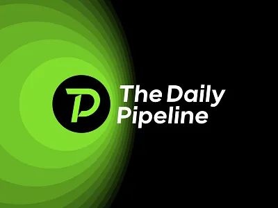 The Daily Pipeline, global business news platform logo design business d daily finance fintech global information letter mark monogram logo logo design news news app newsfeed p pipeline platform t tdp tech technology