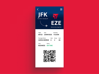 Boarding Pass boarding pass design figma figma design figma designer product design product designer ui ui design uiux ux designer visual design