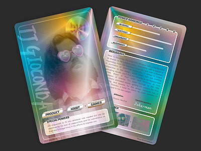 My collectible designer card 🃏 branding card designer fun holographic pokemon