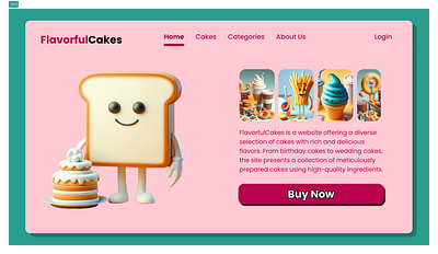 Cakes Web Design cake modern web pink design pink website simple web design ui ui ux web design ui web cakes ui web design ux web cake web cake web cake design web cake simple web design web design cake web minimalis website design