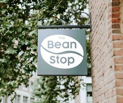 The Bean Stop bean brand design branding coffee shop coffee shop brand coffee shop identity identity design identity designer logo design logo designer typography visual identity
