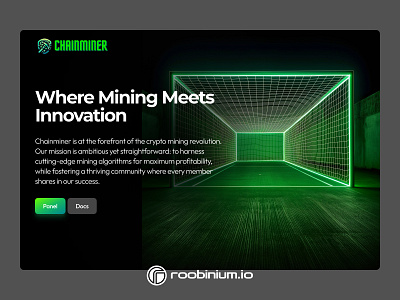 Innovation Mining Landing Page landing web design