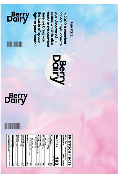 Your new fav milk - Berry Dairy. Packaging/Branding. branding illustrator packaging