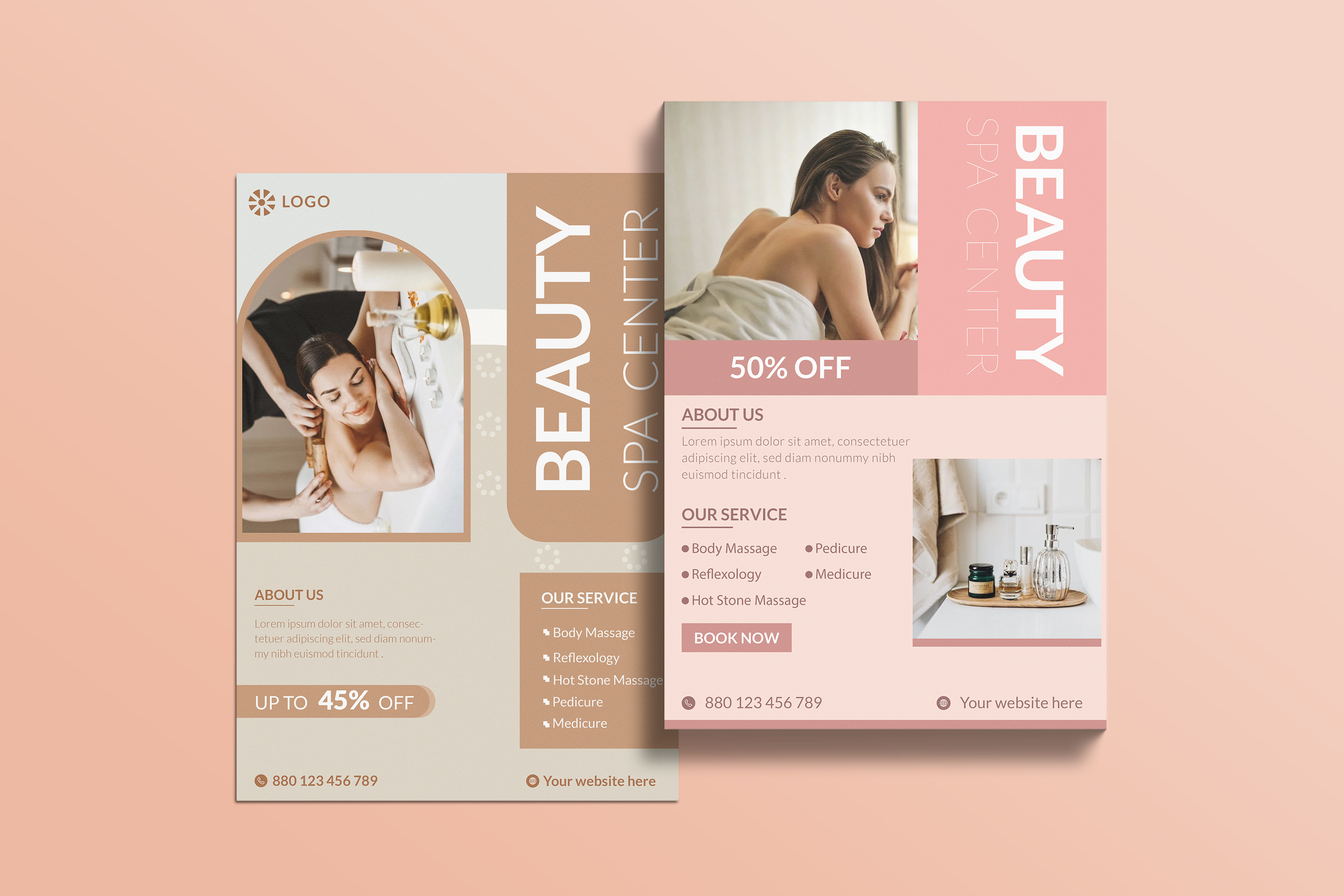 Example of Minimalist Beauty Salon Flyer Design